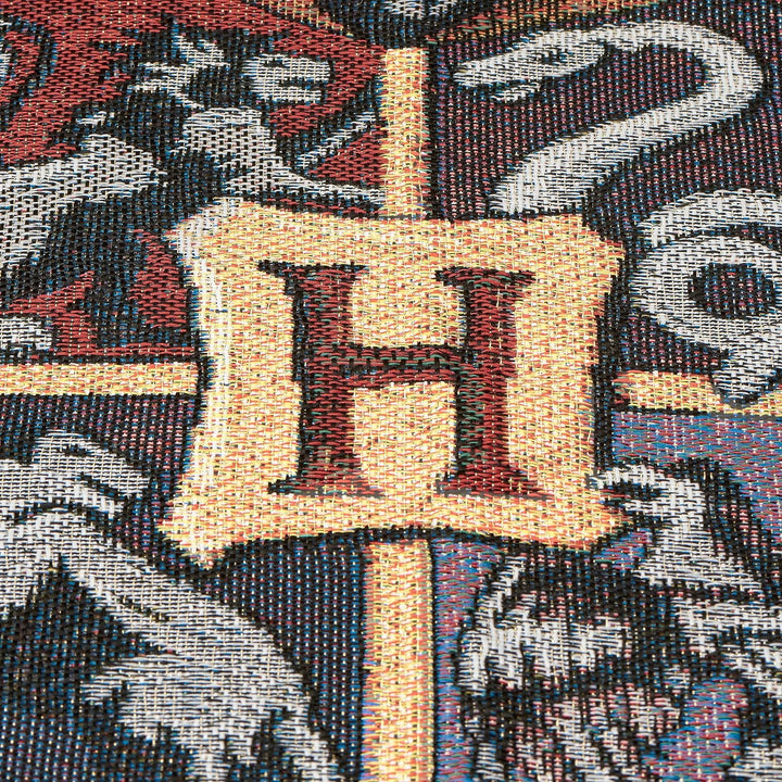 Northwest Gewebte Tapisserie-Überwurfdecke, 122 x 152 cm, Schwarz