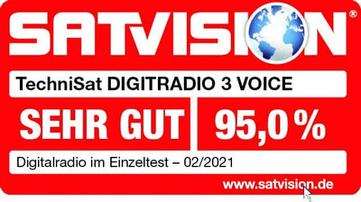 TechniSat DIGITRADIO 3 VOICE - Stereo DAB Radio Kompaktanlage mit offline Sprachsteuerung (DAB+, UKW