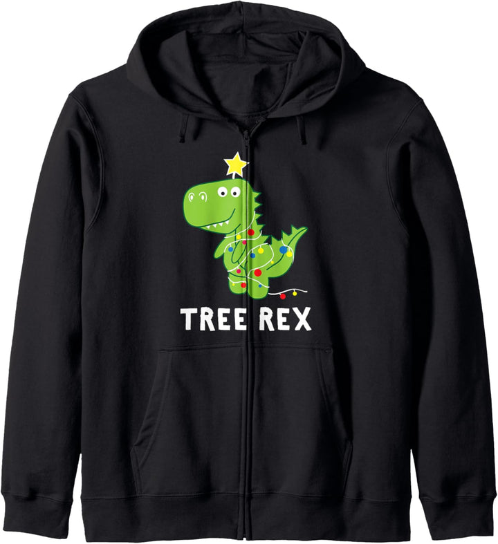 T-Rex Dinosaurier Weihnachtsbaum Witzig Weihnachten Kapuzenjacke