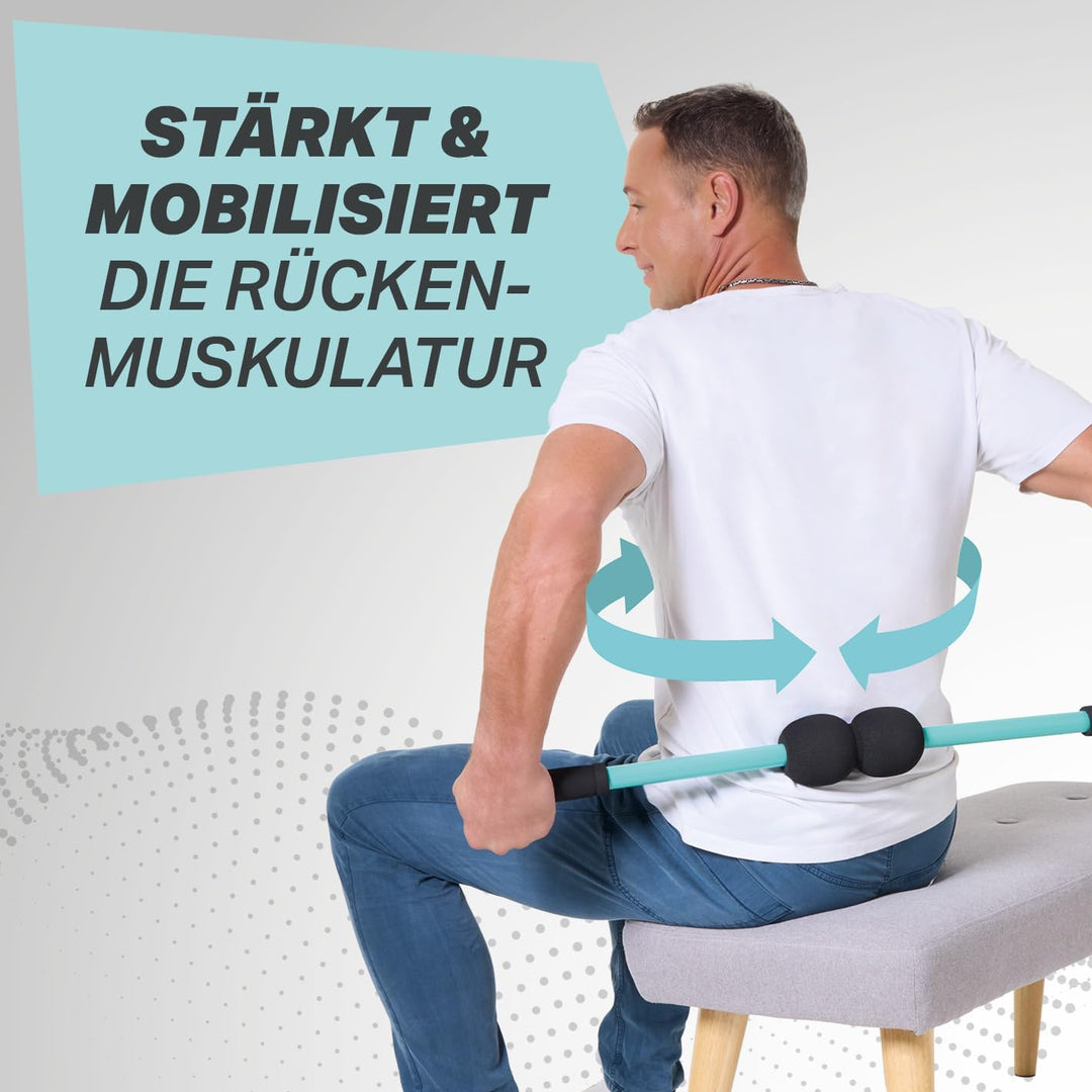 Wirbelsäulen-Trainingsgerät zur Mobilisation & Rotation | Rückenmuskel Training für mehr Beweglichke