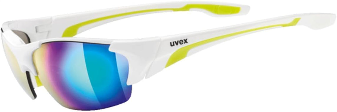 Uvex Unisex Blaze III Sportbrille, One Size, Weiss / Grün