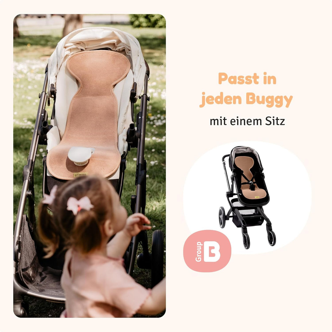 AeroMoov - Baby Sitzauflage Air Layer - Einlage Für Autositz oder Kinderwagen - Gruppe B - Antischwi