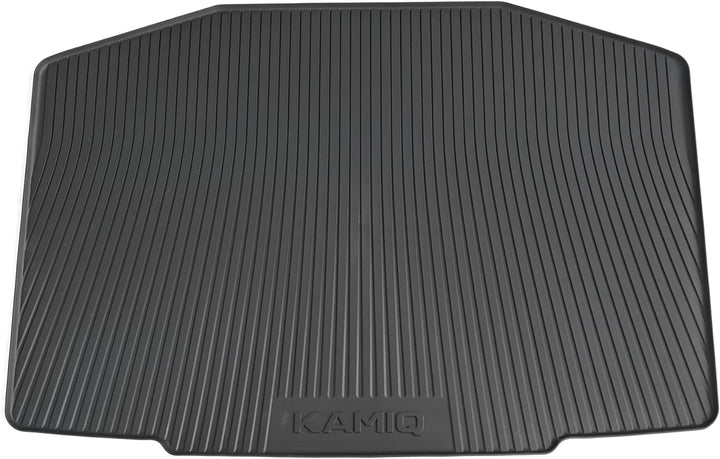 Skoda 658061160A Kofferraumbelag Schutzmatte Kofferraumeinlage Kofferraummatte, mit Kamiq Schriftzug