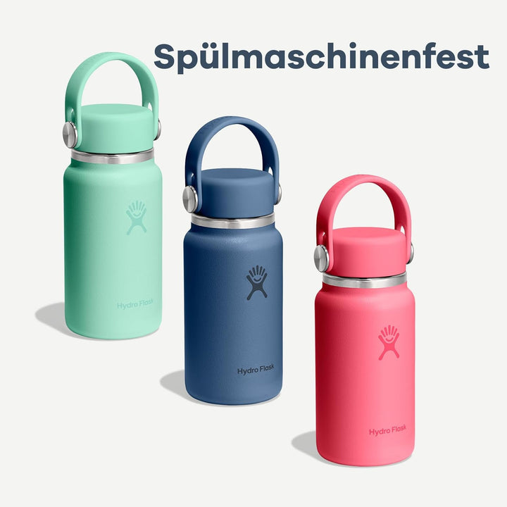 Hydro Flask – Micro Hydro 200 ml (6.7 oz) – Auslaufsichere, isolierte Mini-Flasche mit Clip-On-Trage