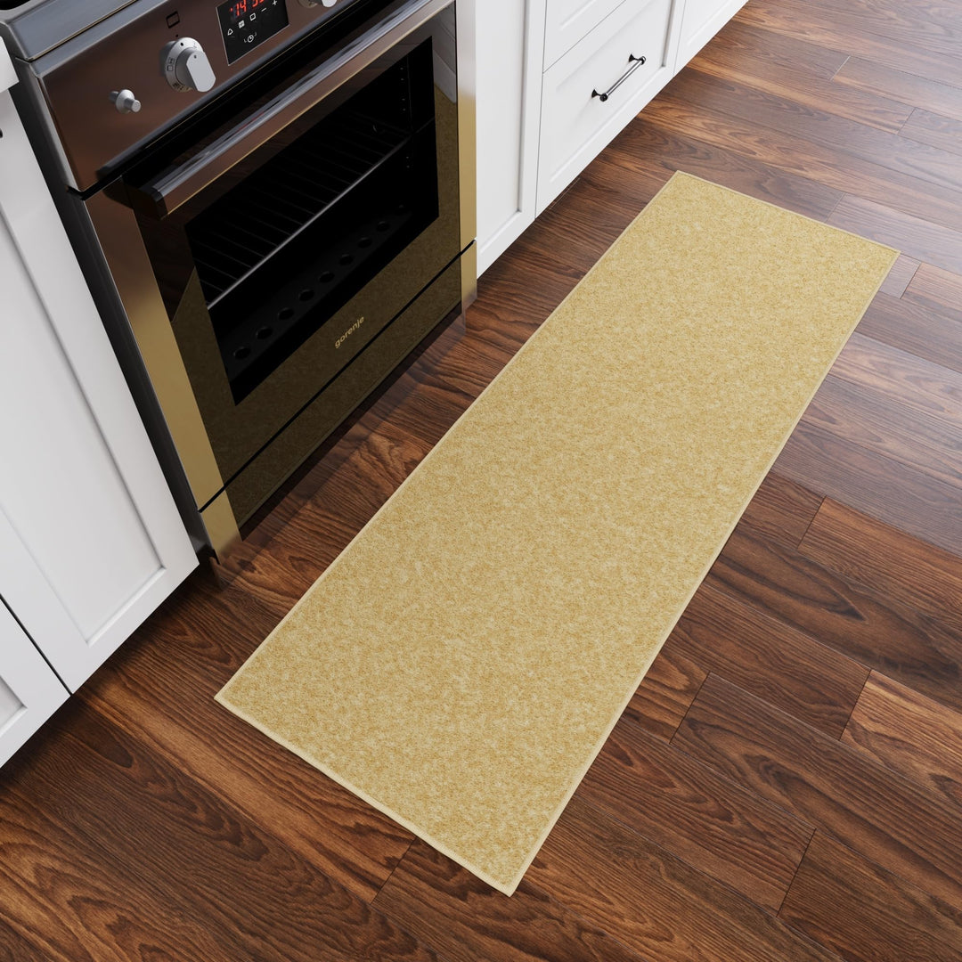 Ottomanson strapazierfähige Fussmatte mit Welcome-Design, ganzjährig nutzbar, 67 cm x 183 cm, Schwar