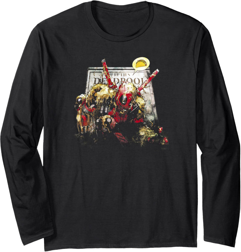 Marvel Deadpool Rise for Tacos Langarmshirt