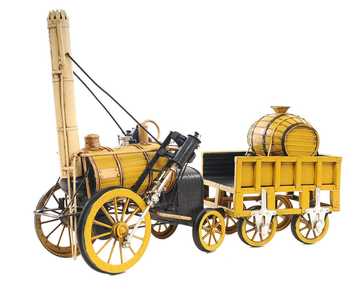 1829 Yellow Stephenson Rocket Steam Locomotive