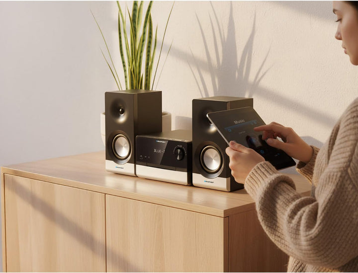 Blaupunkt MS40.2BT Mikro-Stereoanlage 100 W RMS – Bluetooth, HDMI ARC, Optisch, USB, MP3-CD, FM-Radi