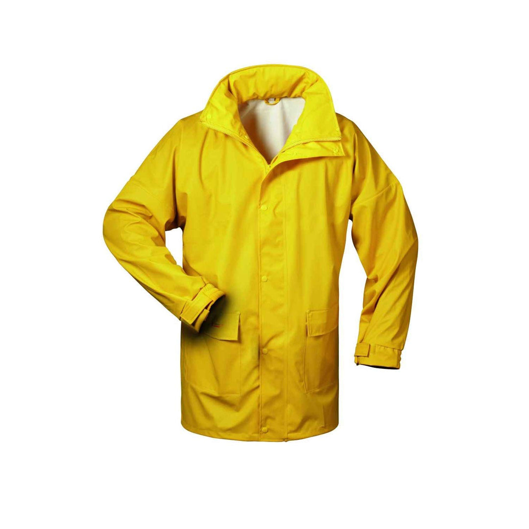 Norway PU Regen-Jacke mit Kapuze - gelb - Grösse: 3XL Gelb, 3XL Gelb