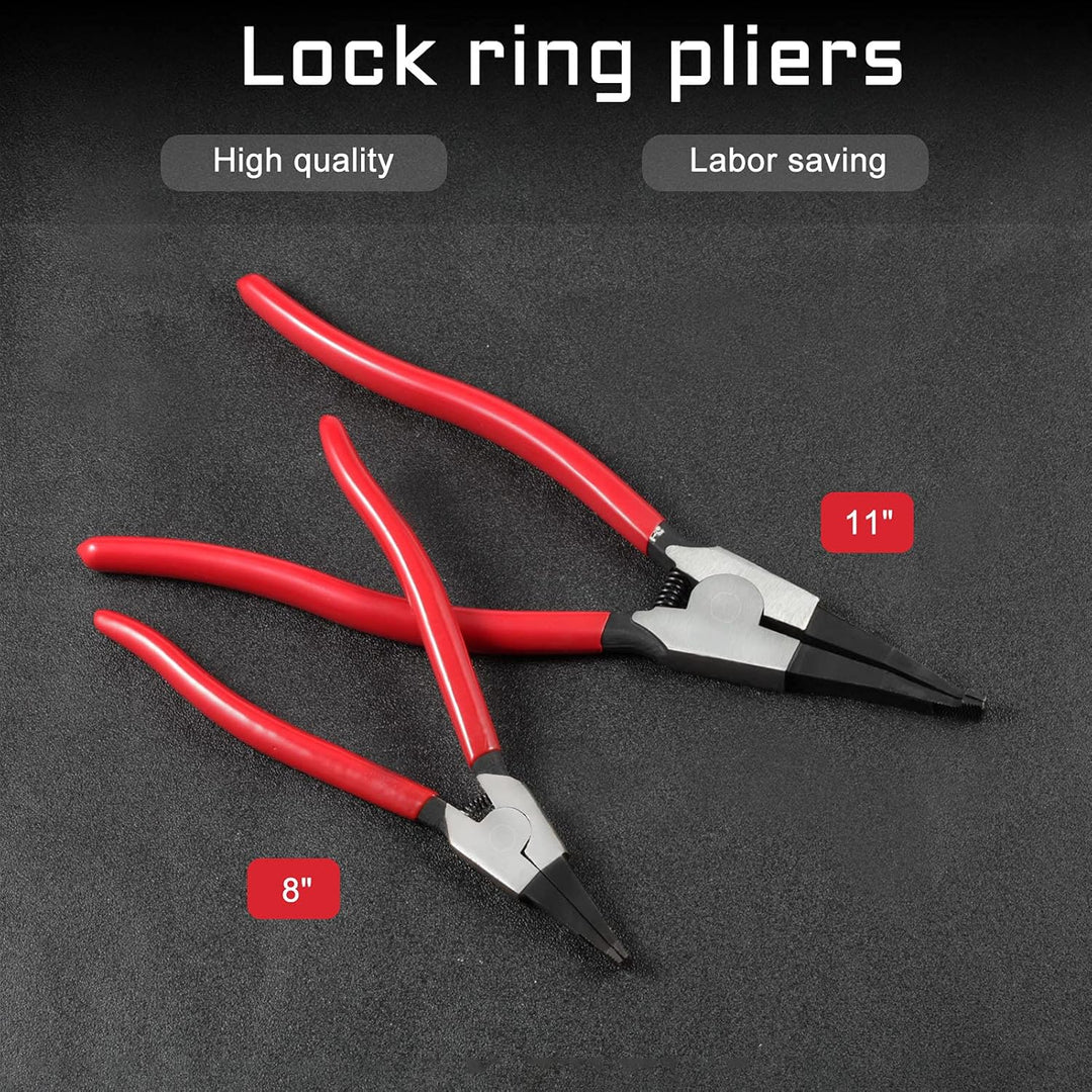 LEONTOOL 27,9 cm Sicherungsringzange, spezielle Sicherungsringzange, Winkelspitze, Sicherungsringzan