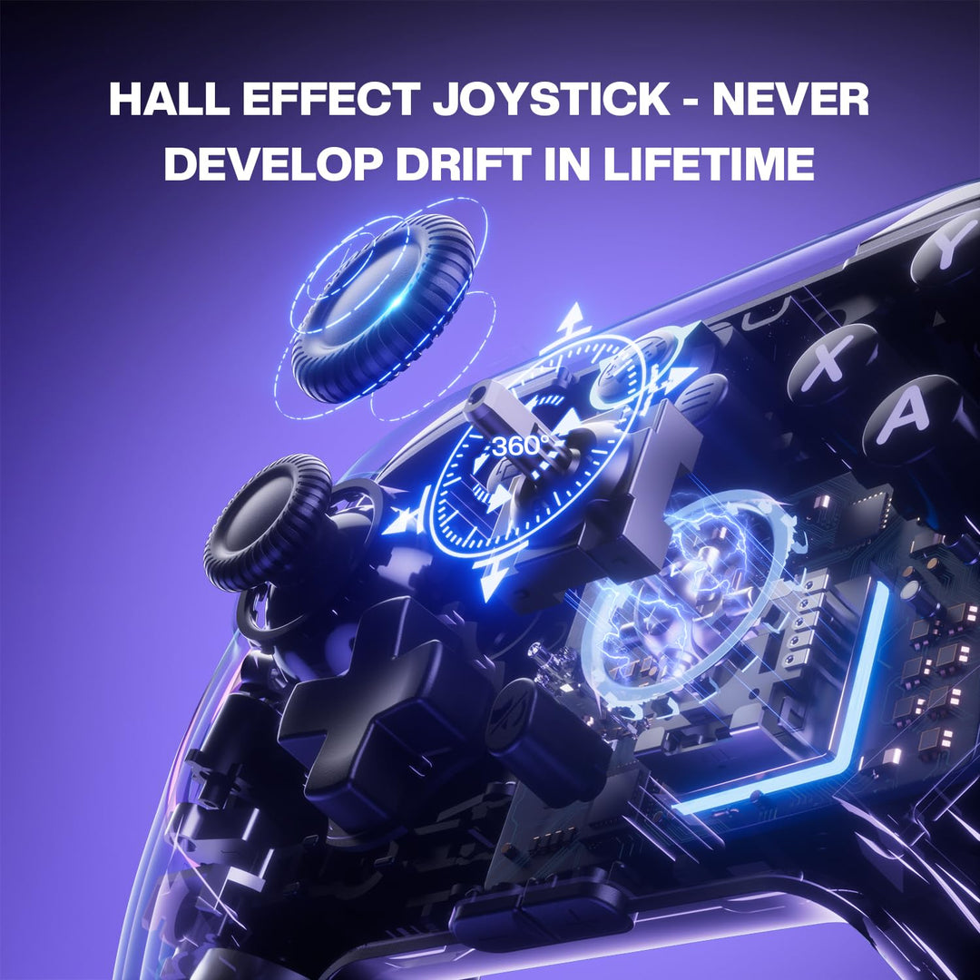 NYXI Flexi Wireless PC Controller - Hall Effect Sensing Joystick, Hall Analong Triggers, Interchange