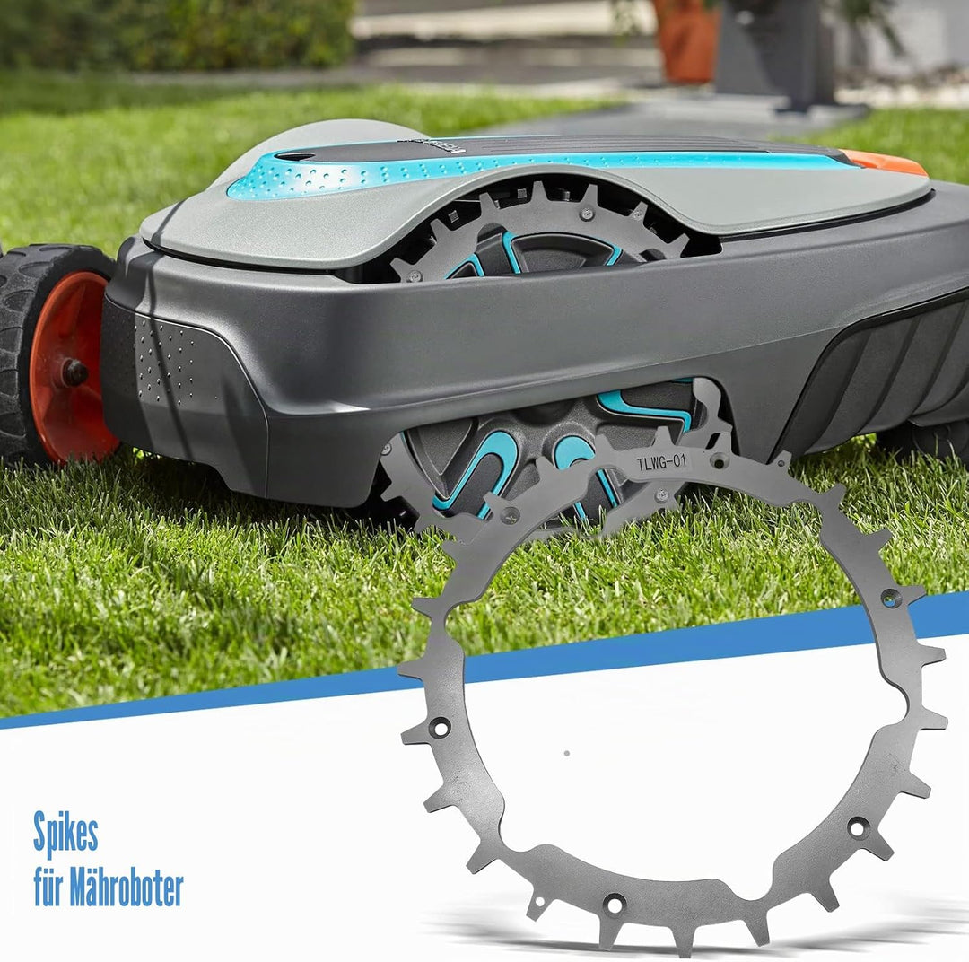 CDIYTOOL Edelstahl Rasenmäher Spikes für Garden.a Sileno City Rasenmäherroboter, 212 mm Rasenmäher M