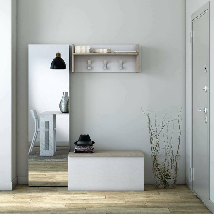 Dmora - Koffer Miltonia, Geräumige Mehrzweck - Aufbewahrungsbox, Moderne Brust, 100% Made in Italy,