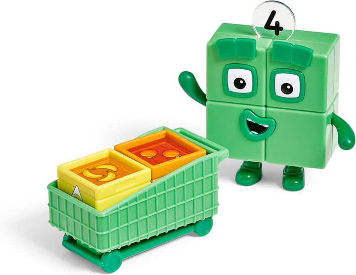 Learning Resources Numberblock Vier, Lebensmittelgeschäft, Registrierkasse, Einkaufswagen, Zahlen un