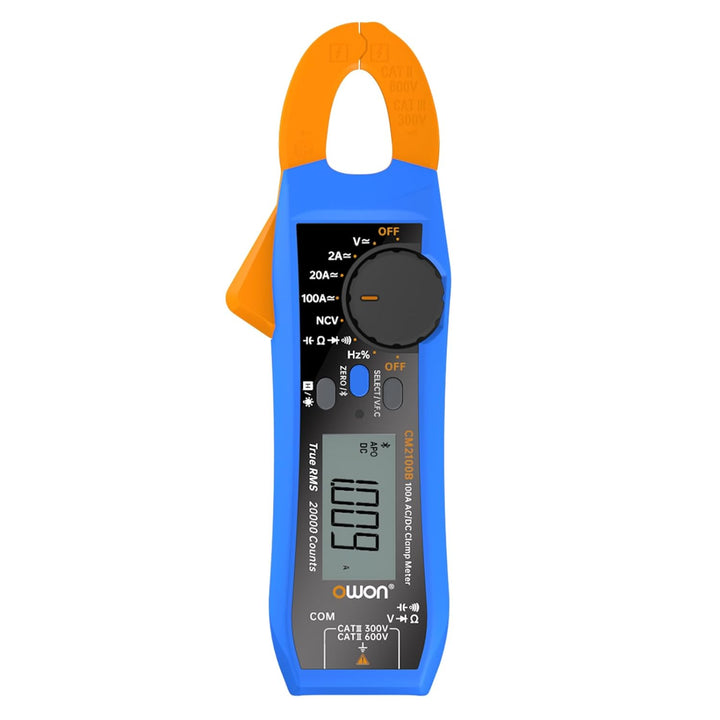 OWON CM2100B Bluetooth Mini Digital Klemme Meter 100A AC DC Aktuell Stromspannung Echter RMS Zange A