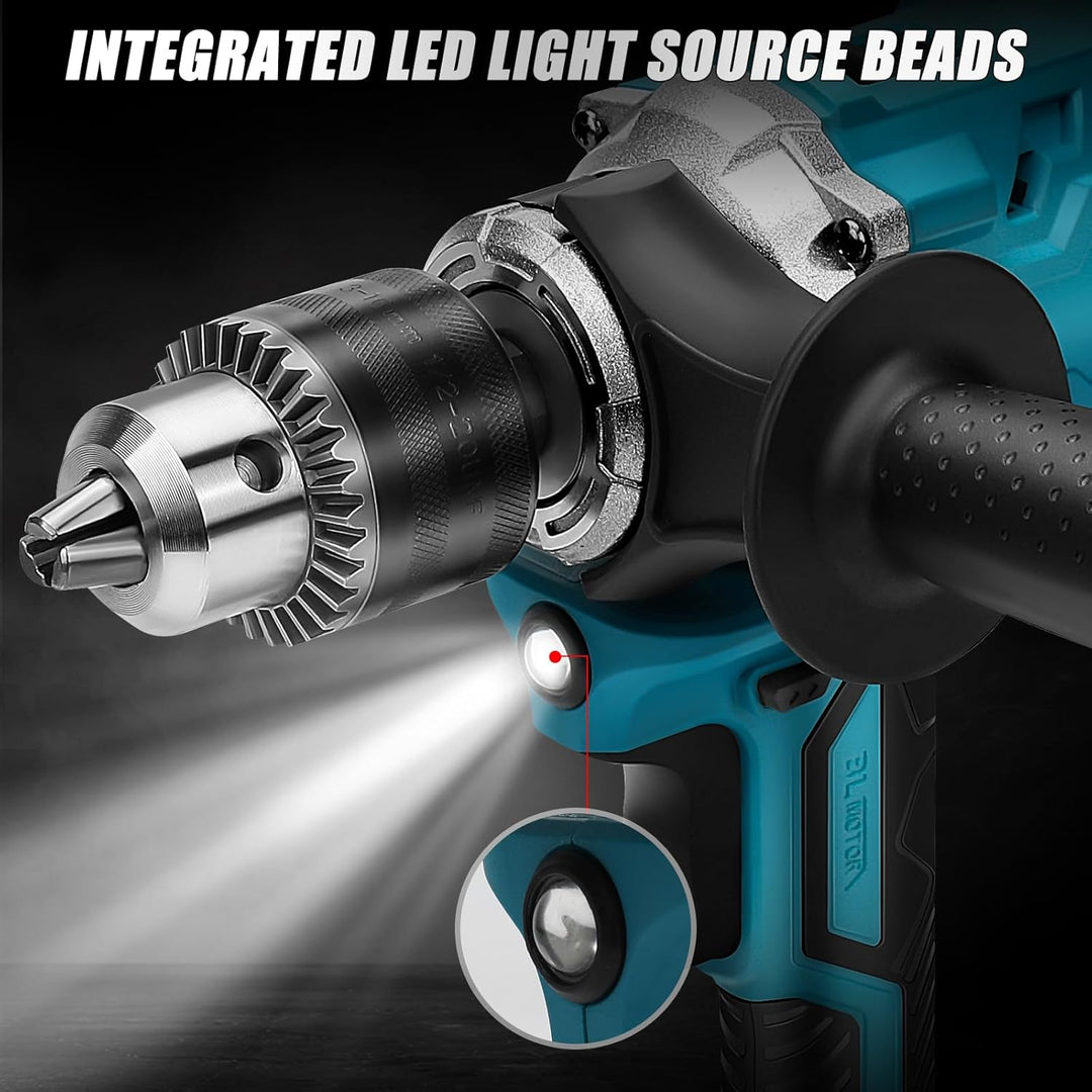 Akku Farbmörtelrührer Kompatibel mit Makita 18V Batterie, Brushless Rührwerk Zementmischer 2-Gang-Ge