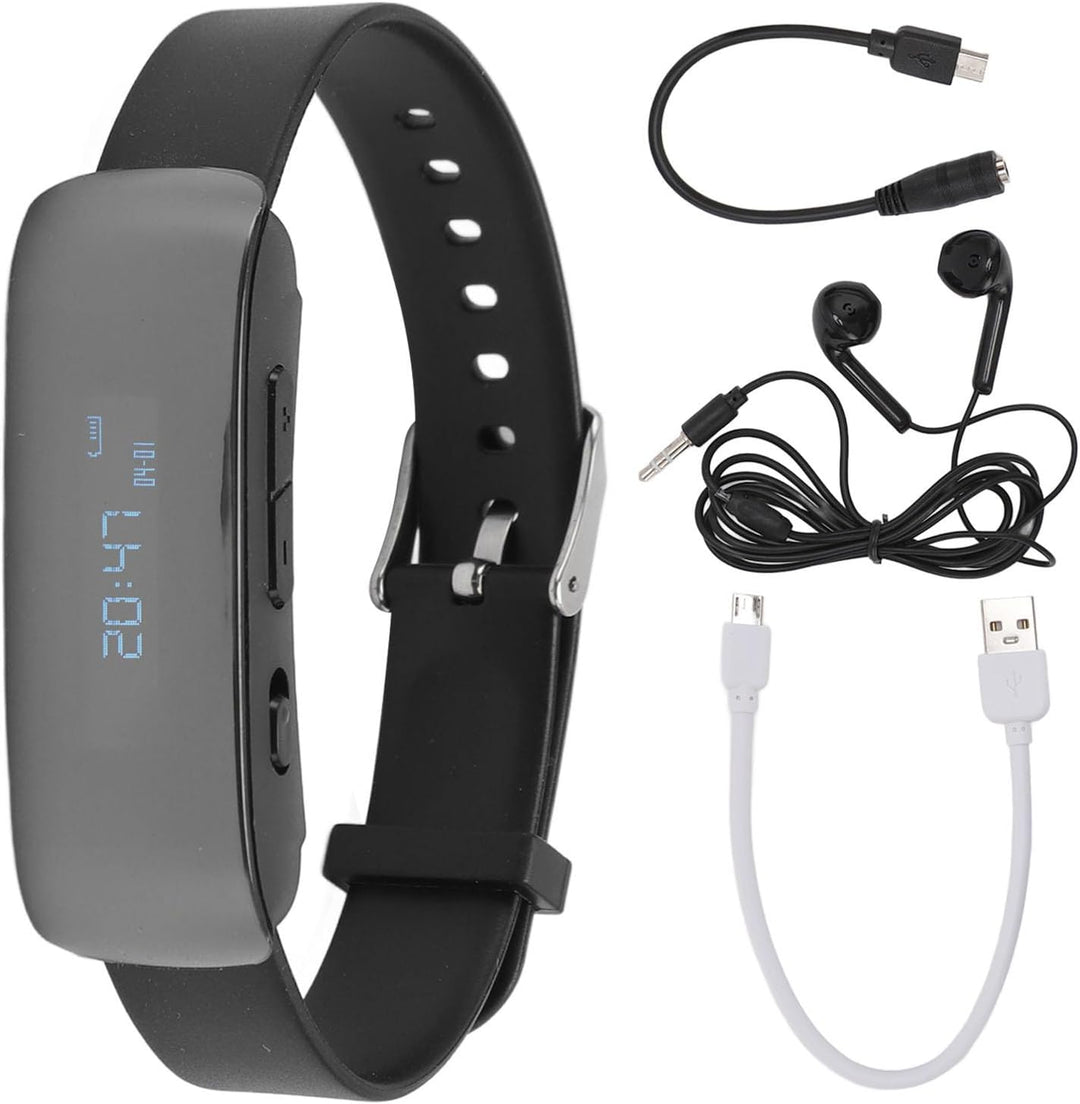 Diktiergerät-Uhr, Digitale Diktiergeräte mit Geräuschunterdrückung, Lange, Audio-Armband-Recorder mi