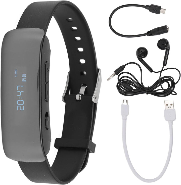 Diktiergerät-Uhr, Digitale Diktiergeräte mit Geräuschunterdrückung, Lange, Audio-Armband-Recorder mi