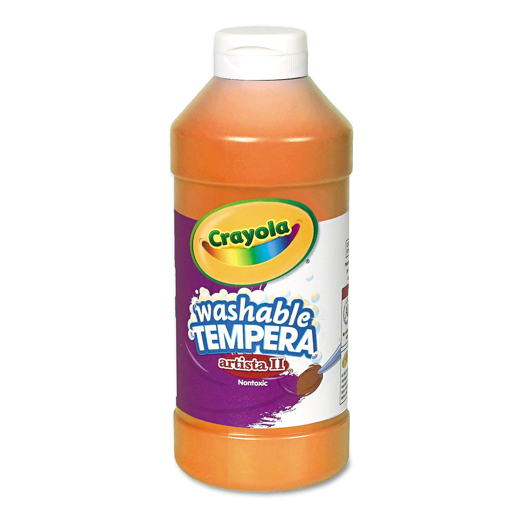 Artista II Washable Tempera Paint, Orange, 16 oz, Sold as 1 Each