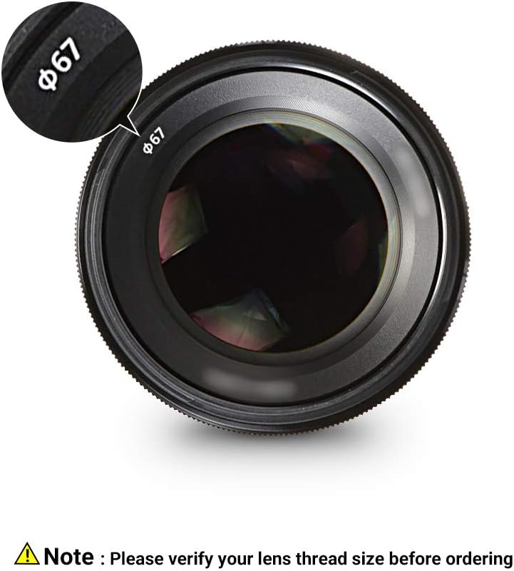 JJC 67 mm ND1000 ND Filter 10-Stop Neutral Graufilter für Canon EF-S 18-135 mm F3.5-5.6 RF 24-105 mm