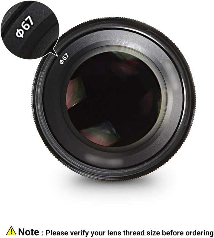JJC 67 mm ND1000 ND Filter 10-Stop Neutral Graufilter für Canon EF-S 18-135 mm F3.5-5.6 RF 24-105 mm