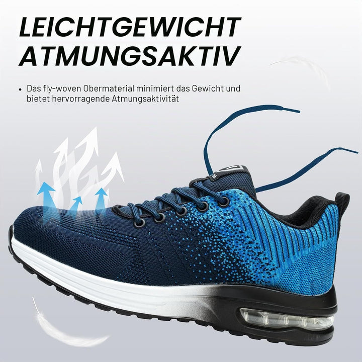 Sicherheitsschuhe Herren Arbeitsschuhe Damen Leicht Sportlich Arbeitsturnschuhe mit Stahlkappe rutsc