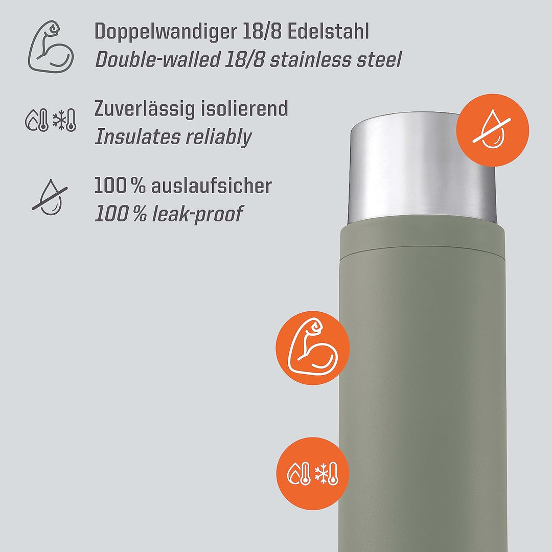Esbit Thermoflasche Sculptor - Isolierte Flasche aus Edelstahl für warme und kalte Getränke – 1000 m
