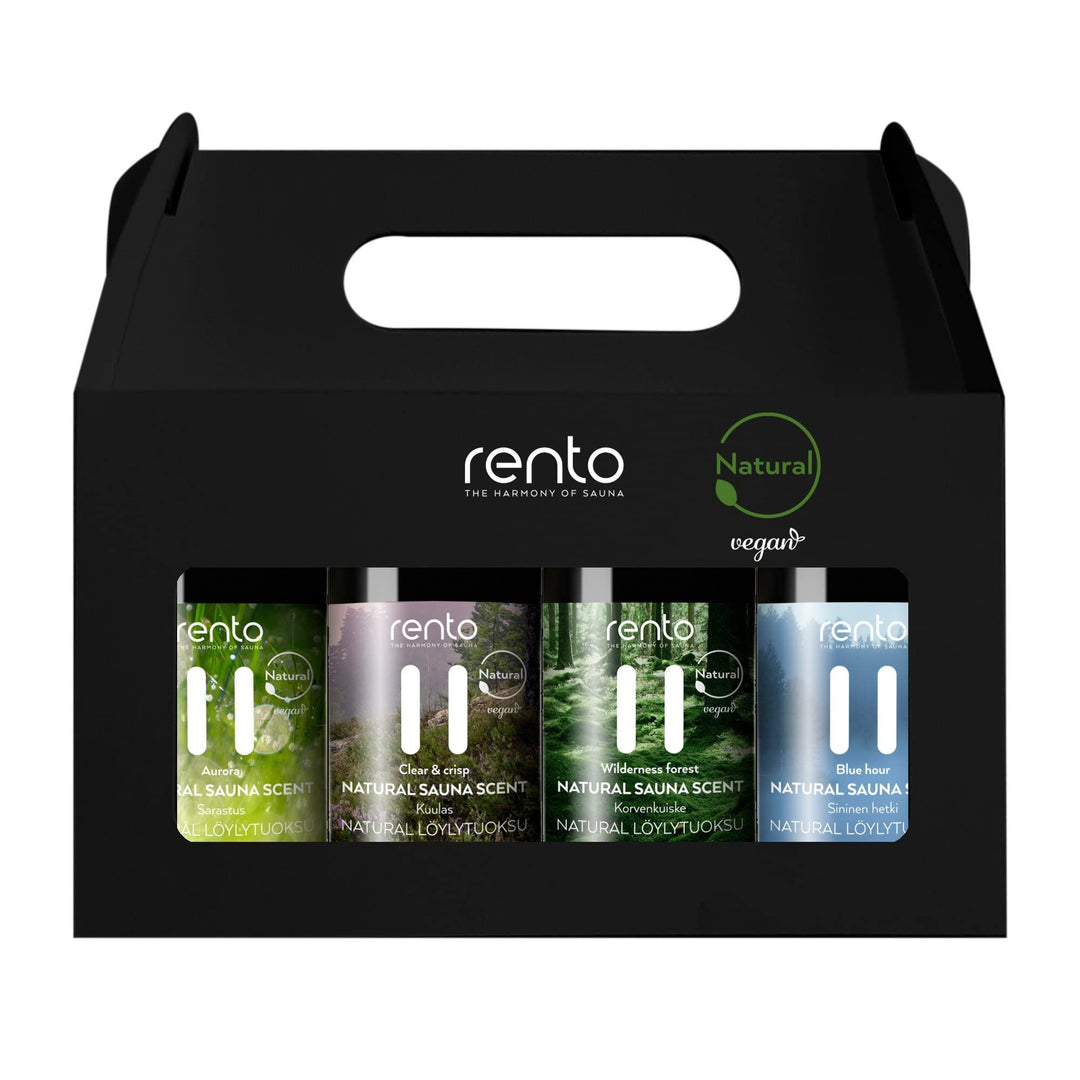 Rento Natural Sauna Scent Gift Box 4 x 100 ml