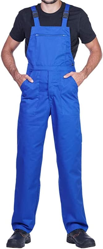 Mazalat Lange Latzhose mit Multifunktionstaschen Berufsbekleidung für Handwerker, Maurer, Dachdecker