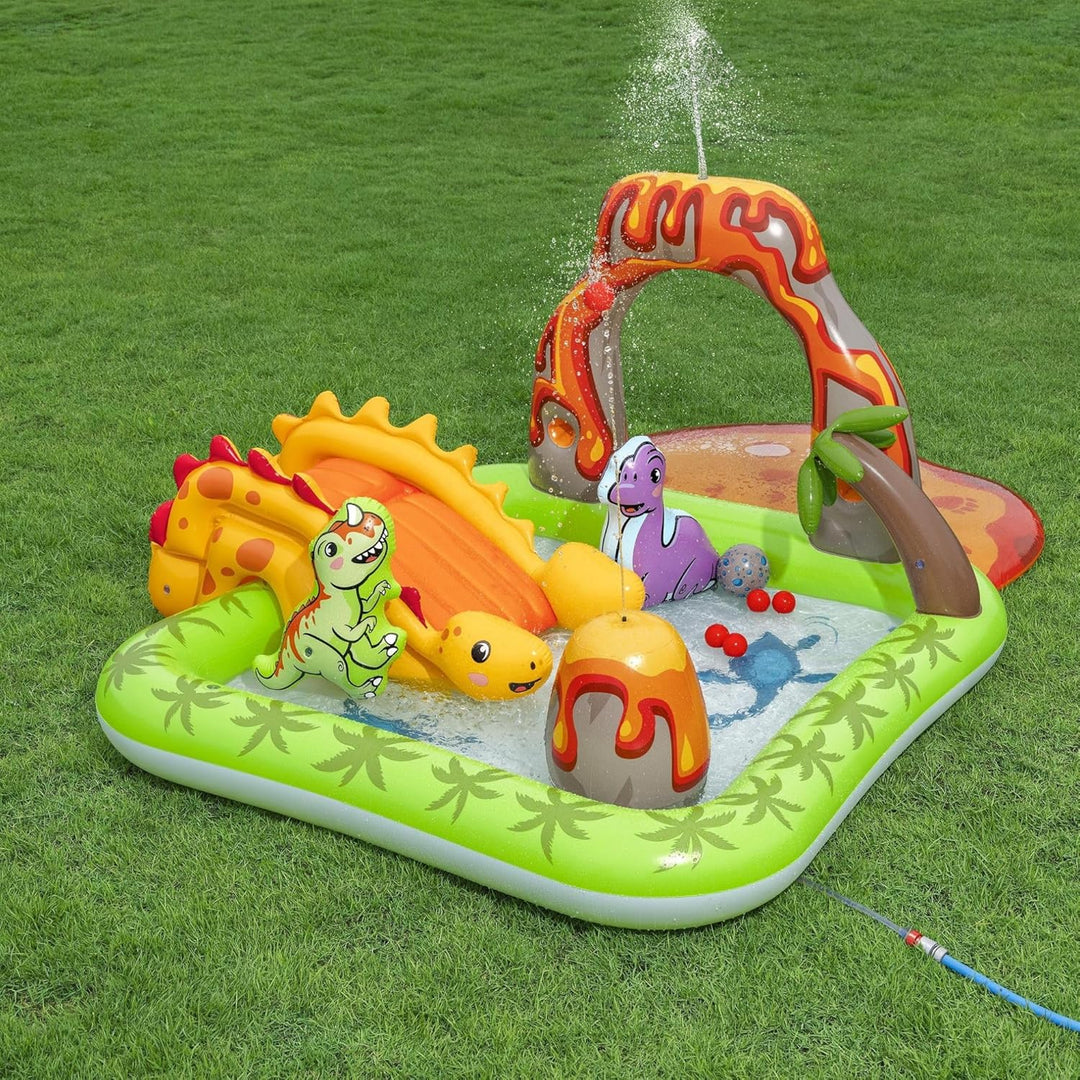 Bestway Aufpumpbares Wasserspielcenter und Pool für Kinder Volcano Springs 262 x 188 x 102 cm