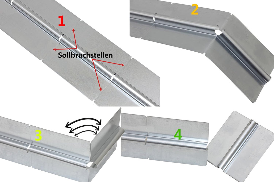 Selfio Wärmeleitblech/Wärmeleitlamellen mit Sollbruchstelle für Fussbodenheizung (50 Stück, 37,5 m)