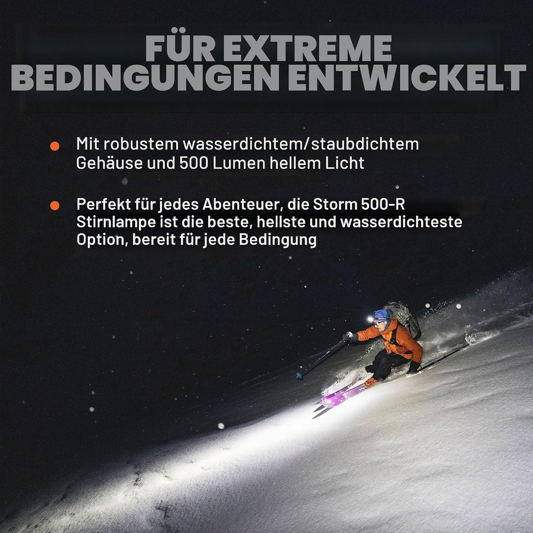 Black Diamond Storm 500-r Stirnlampe Kunststoff Einheitsgrösse Schwarz, Einheitsgrösse Schwarz