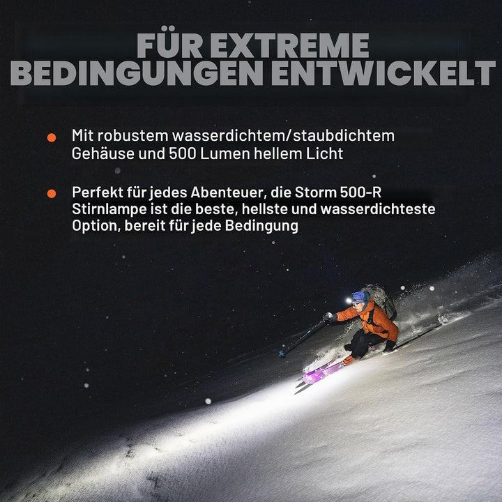 Black Diamond Storm 500-r Stirnlampe Kunststoff Einheitsgrösse Schwarz, Einheitsgrösse Schwarz