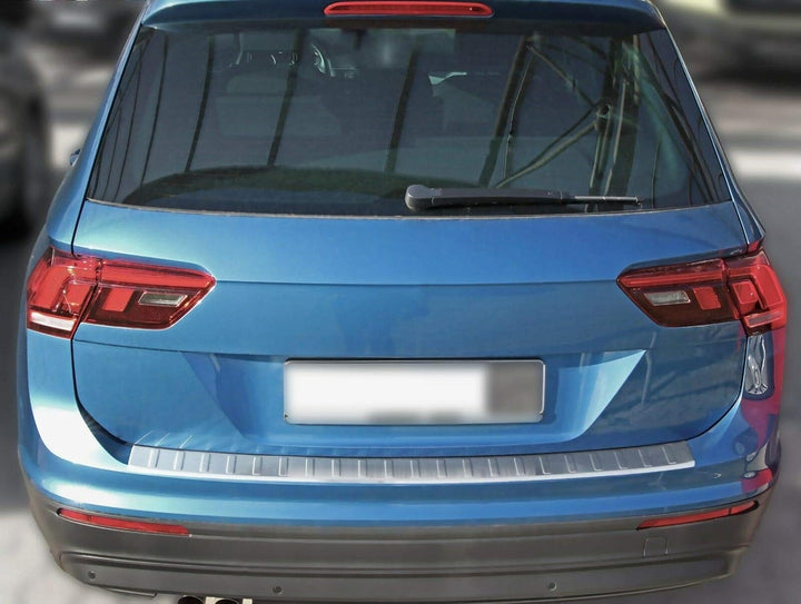 Ladekantenschutz Edelstahl MATT kompatibel für VW TIGUAN II und ALLSPACE | ab 2016 | | mit Abkantung