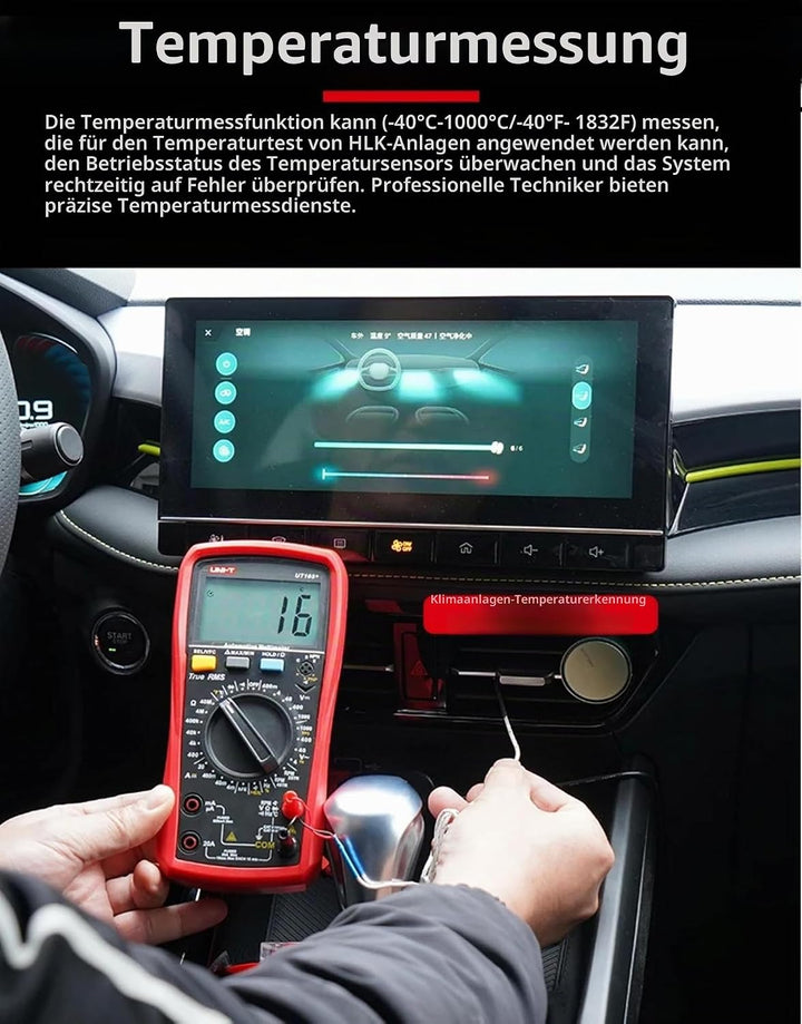 UNI-T UT107+ Automobile Multimeter High Precision True RMS Automobile Automatic Range Actual Value D