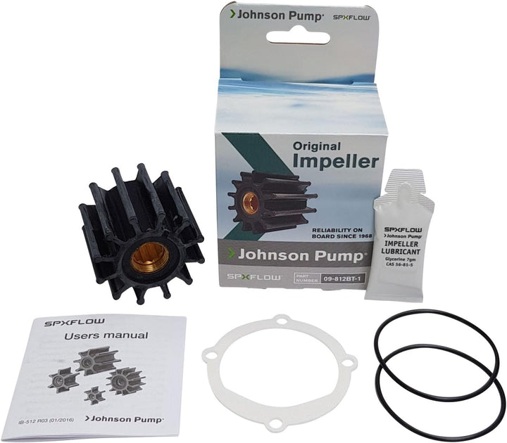 SPX FLOW 09-812BT-1 Johnson Pump Marine Original Impeller Kit für F6B Transferpumpe, Bootspumpe, Sch