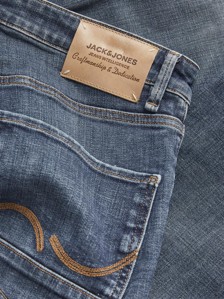 JACK & JONES Male Slim Fit Jeans mit geradem Bein JJITIM JJDAVIS JJ 974 SN Slim Fit Jeans mit gerade