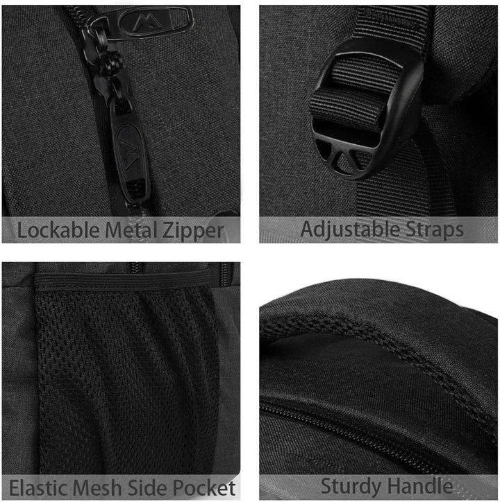MATEIN Grosser Laptop Rucksack 17 Zoll Laptoptasche für Schule Arbeit mit USB Ladeanschluss Anti Die