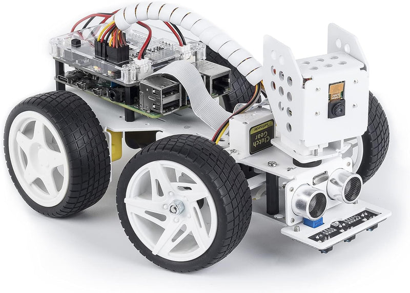 SunFounder Raspberry Pi Smart Video Robot Car Kit für Raspberry Pi, Python/Blockly (wie Scratch), We