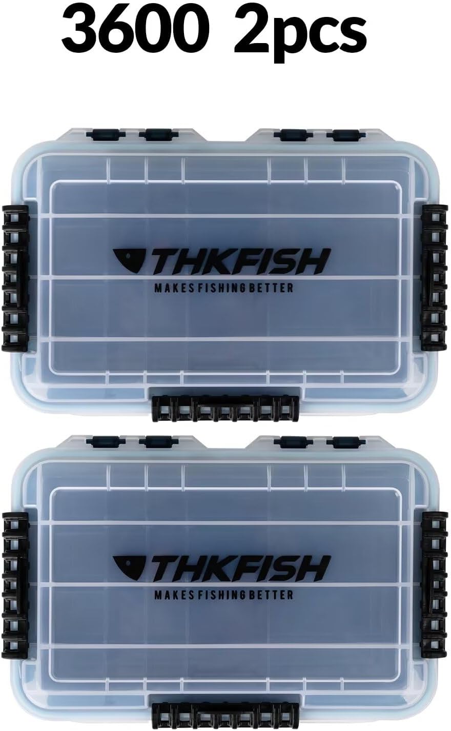 THKFISH Angelbox 3600 Köderbox 3700 Angeln Tackle Box Angelkoffer 2 Stück Wasserdicht sich hin- und