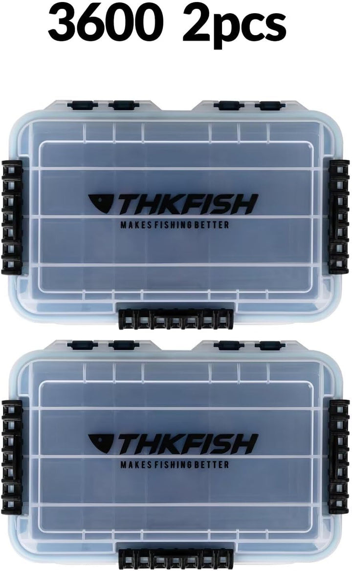 THKFISH Angelbox 3600 Köderbox 3700 Angeln Tackle Box Angelkoffer 2 Stück Wasserdicht sich hin- und