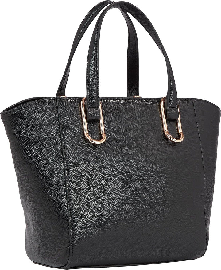 Tommy Hilfiger Damen Th Timeless Med Lady Tote Tragetasche Schwarz, Schwarz