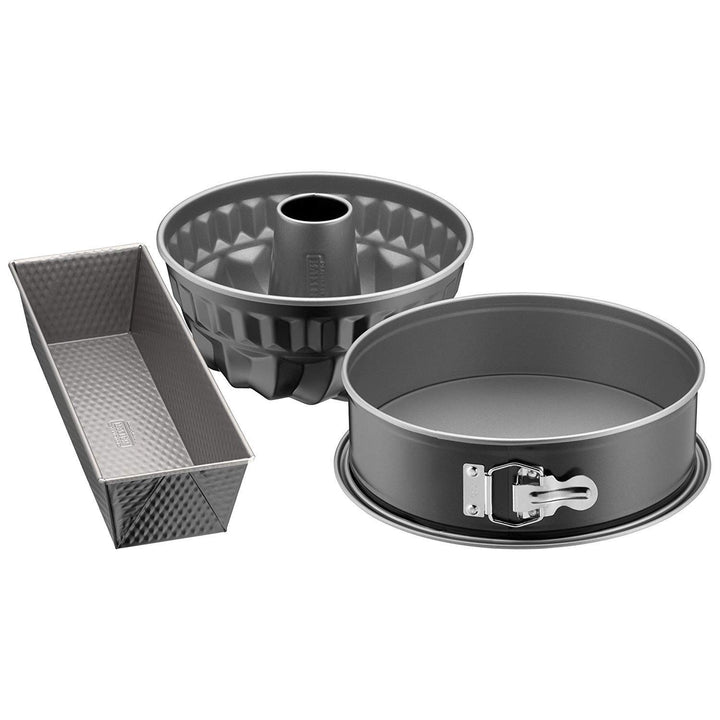 Original Kaiser Inspiration Backformen Backset 3-teilig, mit Springform (Flachboden), Gugelhupf Back