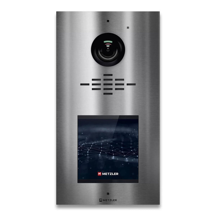 Metzler VDM10 2.0 modulare Video Türsprechanlage Edelstahl - 2-Draht - Türklingel mit HD-Kamera, 1-5