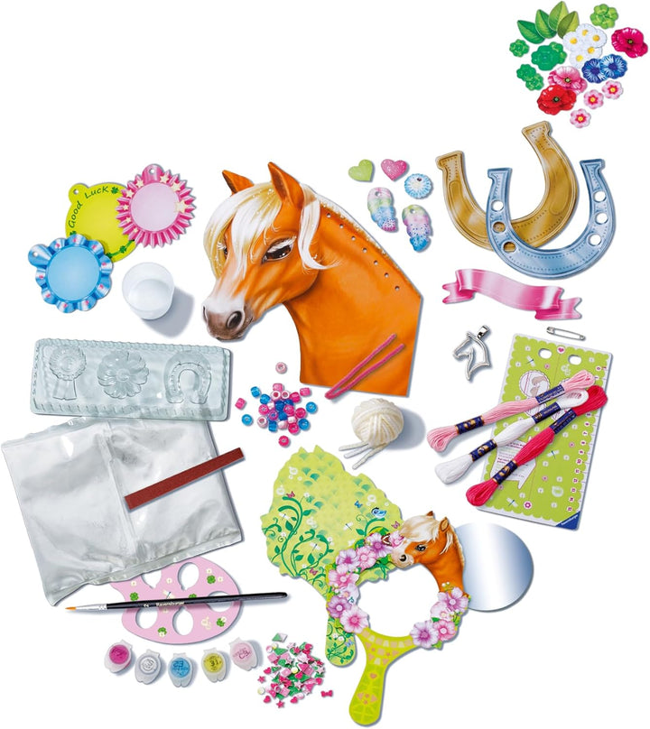 Ravensburger BeCreative Multi Activities Horses - Bastelset für Kinder ab 6 Jahren, Pferde-Bastelpro