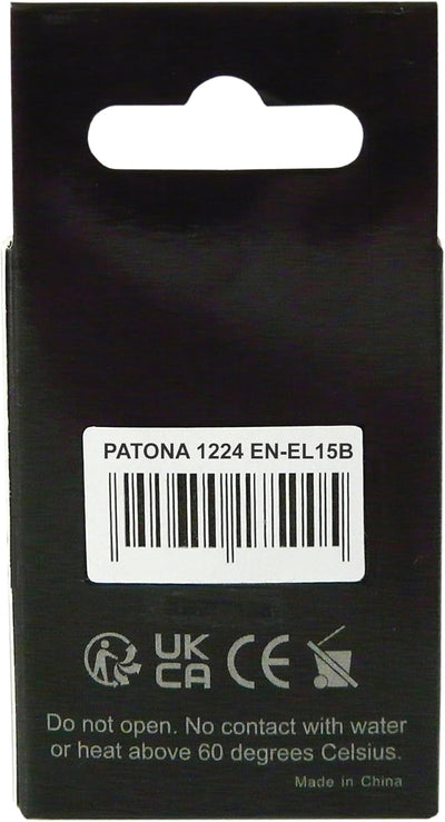 PATONA Premium Akku EN-EL15b 2400mAh Ersatz für Nikon EN EL15 ENEL15b Kompatibel mit Nikon 1 V1 Z6 Z