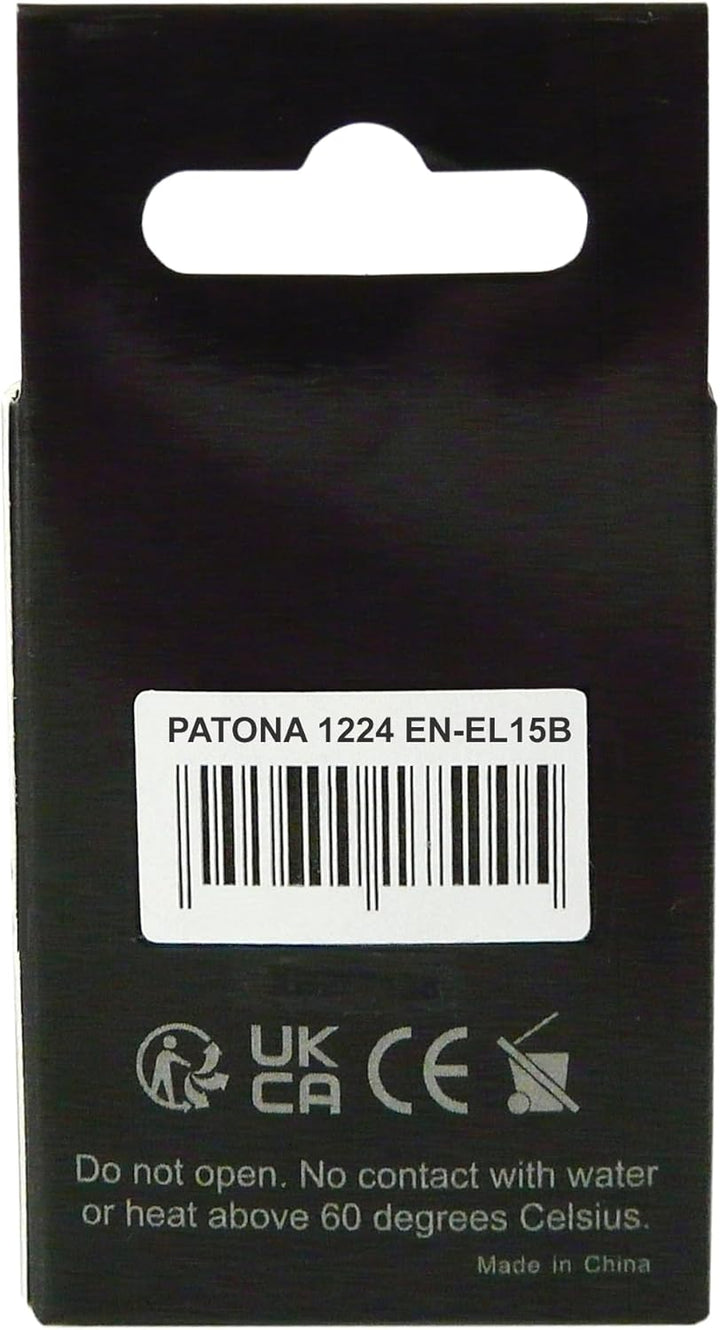 PATONA PREMIUM EN-EL15b Akku 2400mAh Ersatzakku kompatibel mit Nikon 1 V1 Z6 Z7 D7000 D7100 D7200 D7