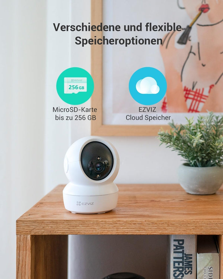 EZVIZ 1080P WLAN IP Kamera, schwenkbare Überwachungskamera Innen mit Zwei-Wege-Audio, Bewegungserfol
