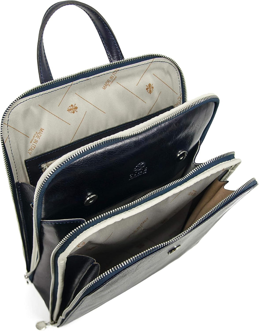 Time Resistance Lederrucksack Wandelbar zu Schultertasche - Handgemacht Tagesrucksack Rucksack bis z
