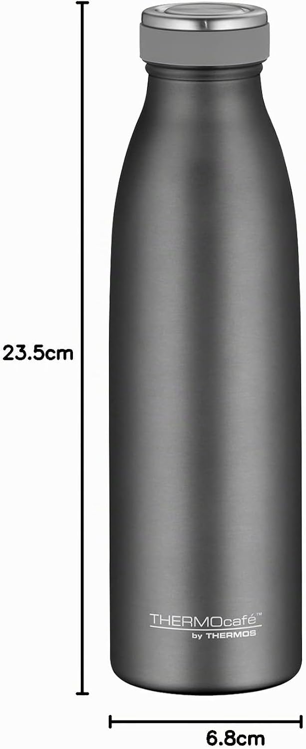 TC BOTTLE 0,50l, stone grey, Thermosflasche aus Edelstahl, 12 h heiss / 24 h kalt, absolut dicht für